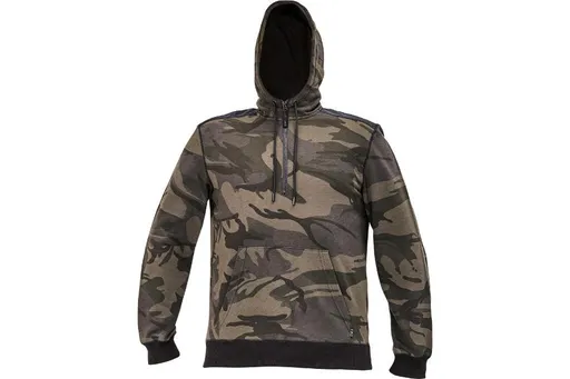 CRAMBE mikina s kapucňou camouflage 2XL