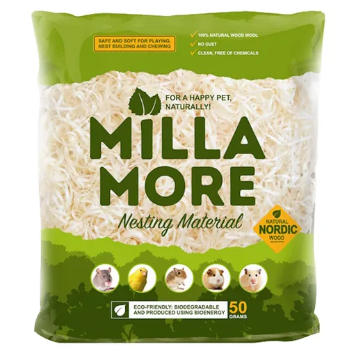 MILLAMORE Materiál na hniezda pre hlodavce osika 50 g