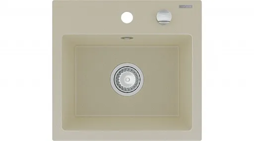 MEXEN MEXEN - Milo granitový, kuchyňský drez 1 435x410 mm, béžová 6505441000-69