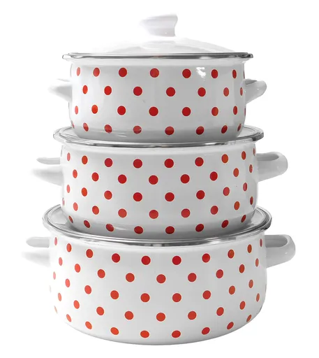 MAKRO - Sada hrncov s pokrievkou 3-dielna 16,18,20cm