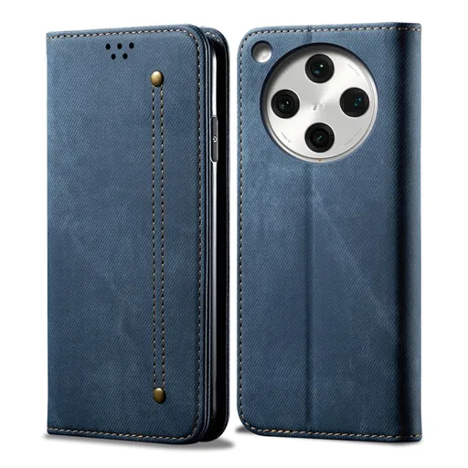 DENIM Peňaženkový kryt pre Oppo Find X8 Pro 5G modrý