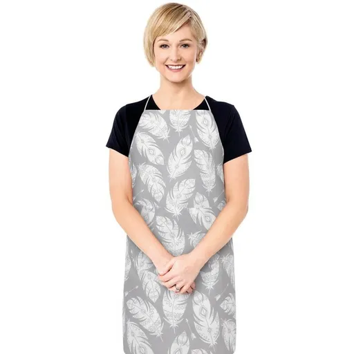 Bellatex Zástěra Adéla Pírka šedá , 67 x 84 cm