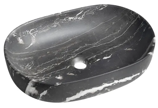 SAPHO - CALEO keramické umývadlo na dosku, 60x42cm, carnico marmor CA590CM