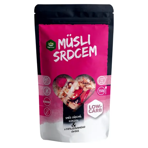 TOPNATUR Müsli srdcom Low Carb mix 250 g