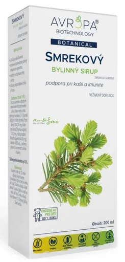 AVROPA Smrekový bylinný sirup 200ml