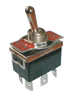 Prepínač páčkový  3pol./6pin  ON-OFF-ON 250V/10A