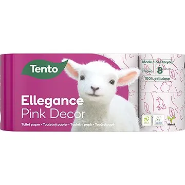 TENTO Ellegance Pink Decor (8 ks) (8581010009556)