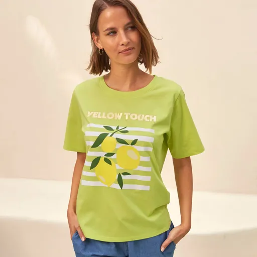 Voľné tričko s potlačou