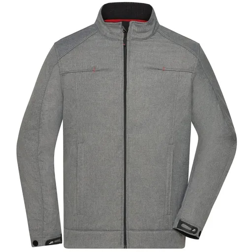 James & Nicholson (Daiber) Pánska softshellová bunda JN1088 - Svetlý melír | M