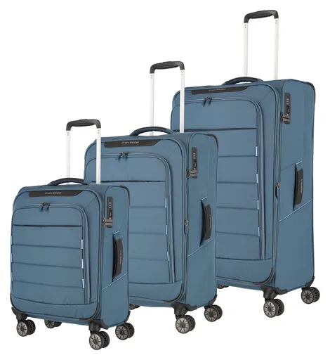 Sada cestovných kufrov Travelite Skaii 4w S,M,L Blue