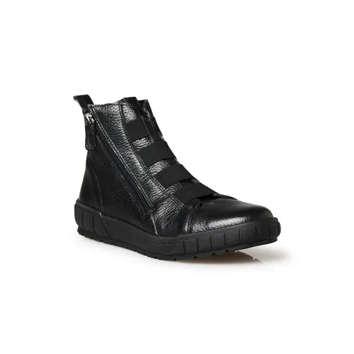 Kožené nízke čižmy Pédiconfort® so šnurovaním