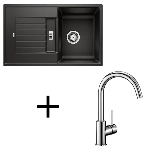 Blanco set Zia 45 S + Mida chrom sivý vulkán