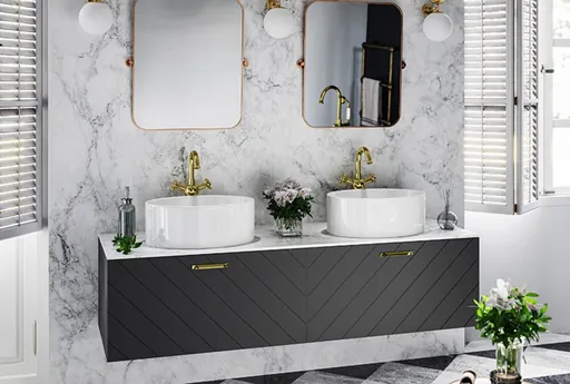 BESCO - Spodná skrinka FLOO modrá matná - Farba - Modrá, Madlá - Čierna, Rozmer A - 60 cm, Rozmer B - 50 cm, Rozmer C - 40 cm, Spôsob prevedenia - Pravý variant NASUF654NCP