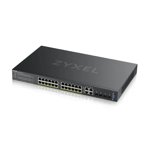 ZYXEL GS2220-28, HP24port Gb L2 Switch, 1 GbE Uplink, PoE