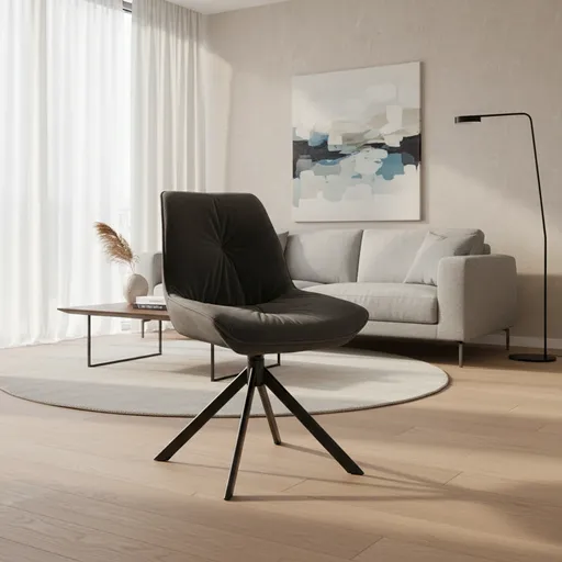 Signal Kreslo BOOGIE I Velvet | čierna