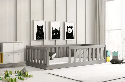 BMS Detská jednolôžková posteľ BELLA SIMA  | 80 x 160 cm Farba: Grafit