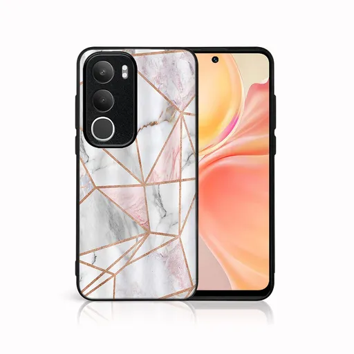 MY ART Ochranný kryt pre Vivo Y19s PINK MARBLE (143)