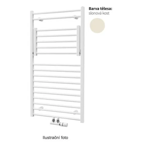 Isan Flexi radiátor kombinovaný 95,5x60 cm slonová kosť dfle09550600sm04 DFLE09550600SKS