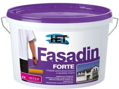 FASADIN FORTE - Fasádna akrylátová farba s hrubým zrnom 5 kg biela matná