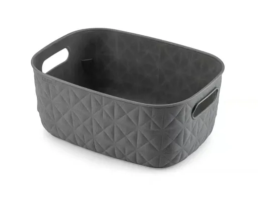 CURVER Úložný košík SOFTEX S recyklovaný plast | tmavosivá