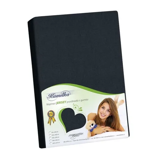 Bellatex Jersey prestieradlo Kamilka čierna