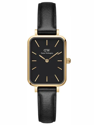 DANIEL WELLINGTON DÁMSKE HODINKY Quadro lisované Sheffield Gold 20mm DW00100560 + KRABIČKA