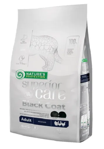 Natures Protection Superior care black dog GF adult poultry - krmivo pre psy 10kg