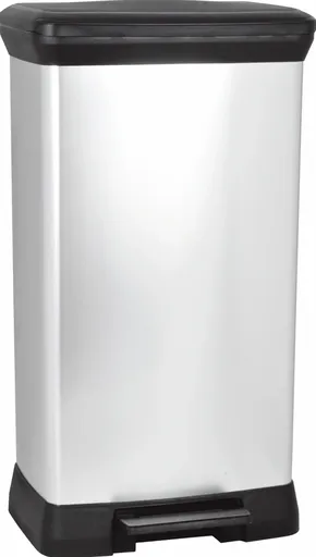 CURVER Odpadkový kôš DECO BIN 50l | strieborná