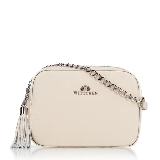 Dámska kožená crossbody kabelka Wittchen s retiazkou 29-4E-015-0