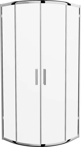 MEXEN - Rio štvrťkruhový sprchovací kút 80x80, sklo transparent, chróm 863-080-080-01-00