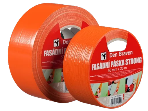 DEN BRAVEN - Fasádna páska STRONG oranžová 50 mm x 25 m