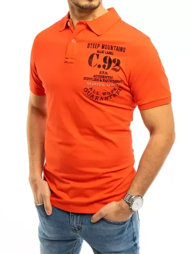 Pánske POLO tričko v červenej farbe.
