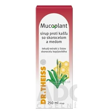 MUCOPLANT Sirup proti kašľu so skorocelom a medom 250 ml