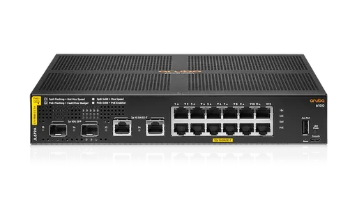 Aruba 6100 12G CL4 2SFP+ 139W Switch