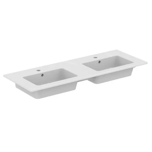 Ideal Standard Tempo dvojumývadlo 121x45 cm dva otvory pre batériu E053401