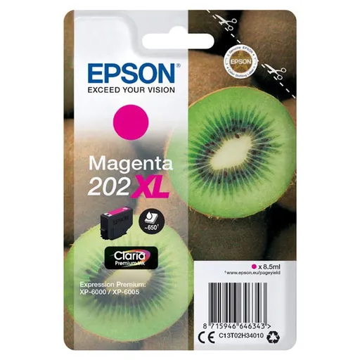 EPSON C13T02H34010 - originálna cartridge, purpurová, 8,5ml