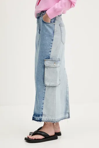 Rifľová sukňa Moschino Jeans