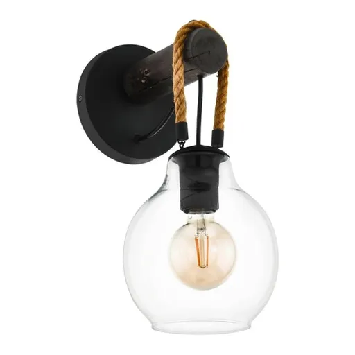 Nástenné svietidlo Eglo RODING čierna 43619