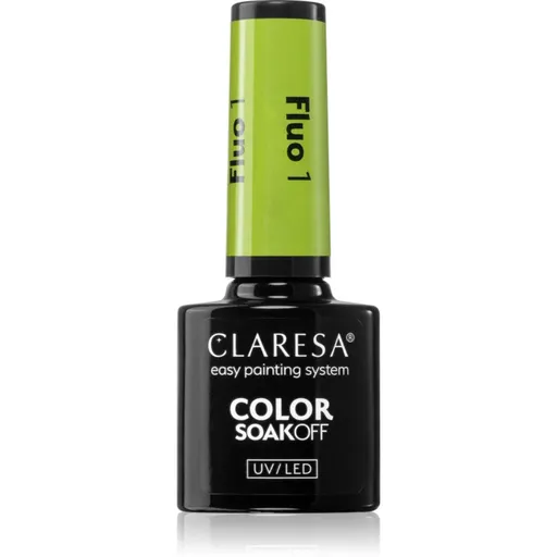 Claresa SoakOff UV/LED Color Fluo gélový lak na nechty odtieň 1 5 g