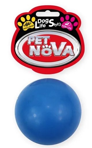 Pet Nova RUB BALL S BLUE hračka pre psy 5cm