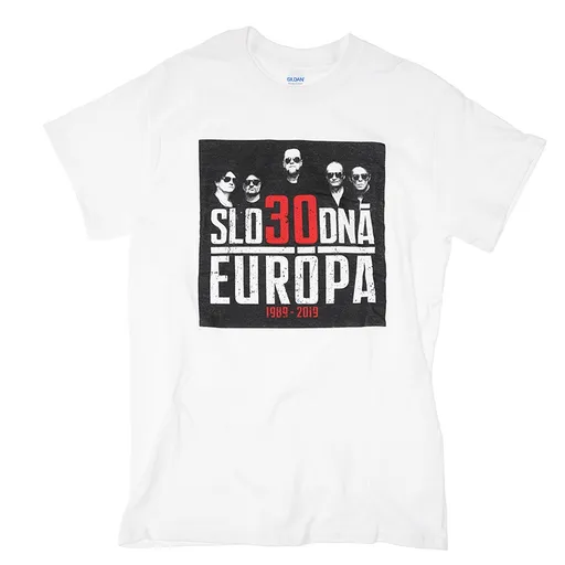 Slobodná Európa tričko 30 rokov Fotka Biela L