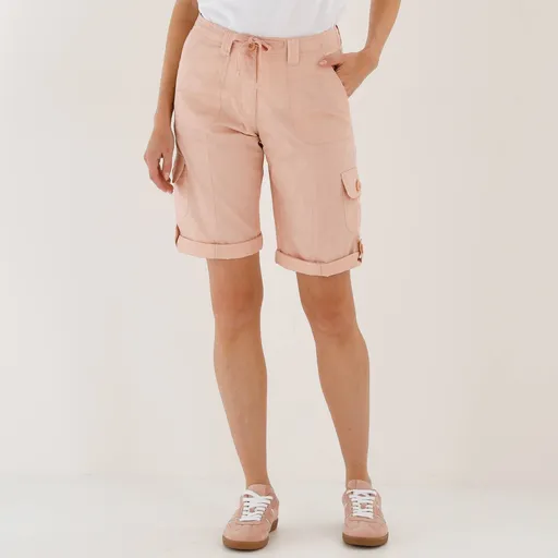 Bermudy s vreckami a ohrnutím