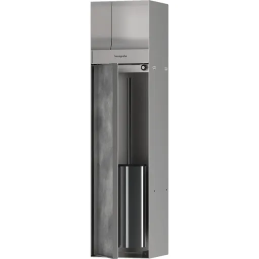 Držiak Hansgrohe XtraStoris Rock s dvierkami nerez 56062800