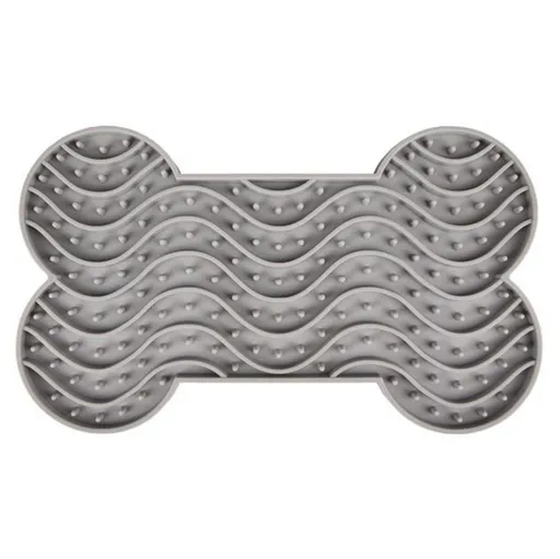 FLAMINGO Lízacia podložka pre psov šedá L 1 ks