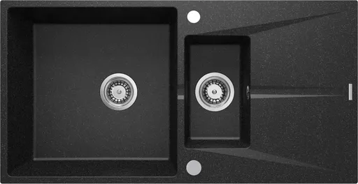 DEANTE DEANTE - Corio graphite Granitový drez, 1,5-miska s odkvapkávačom ZRC_2513