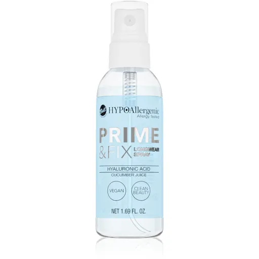 Bell Hypoallergenic Hydrating podkladová báza a fixačný sprej v jednom s kyselinou hyalurónovou 50 ml