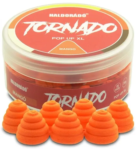 Haldorádó plávajúce boilie pop-up tornado xl 30 g 15 mm - mango