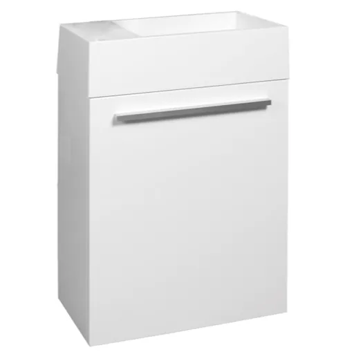 Kúpeľňová skrinka s umývadlom Naturel Verona 46x26 cm biela VERONA46WH