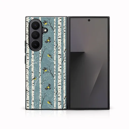 MY ART Kryt s vianočným dizajnom Samsung Galaxy Z Fold7 5G BIRCH (072)