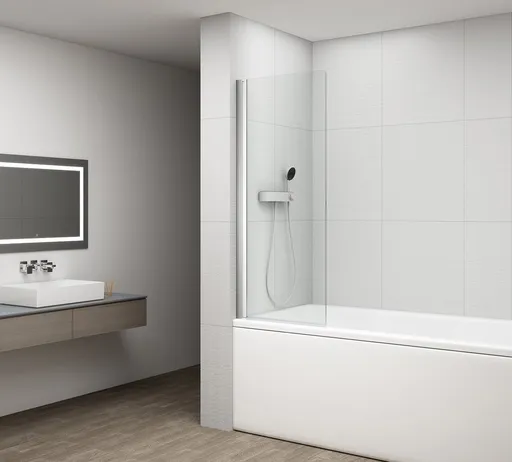 POLYSAN - ROTA vaňová zástena otočná 650, číre sklo FA650